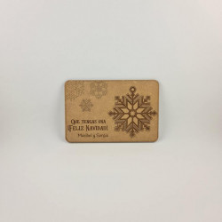 Felicitación Copo de Nieve