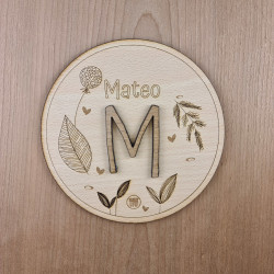 Placa Nombre “Round”