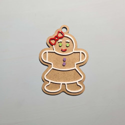 Galleta Forma Mujer Jengibre